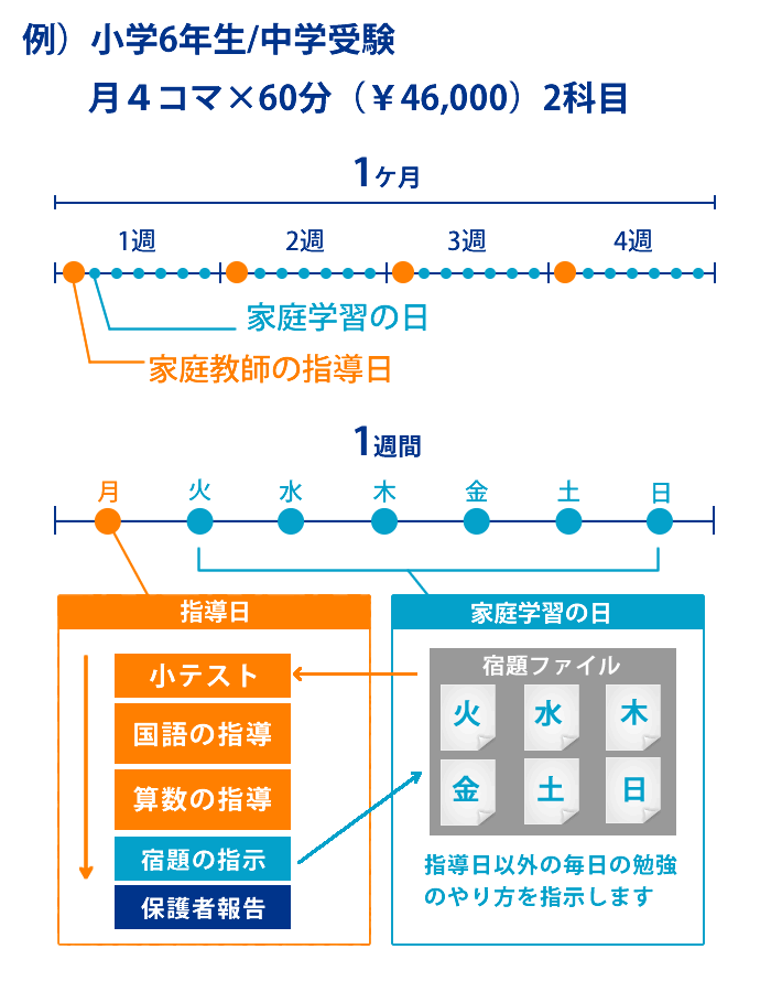 小6：中受（ASD/ADHD）月4コマ